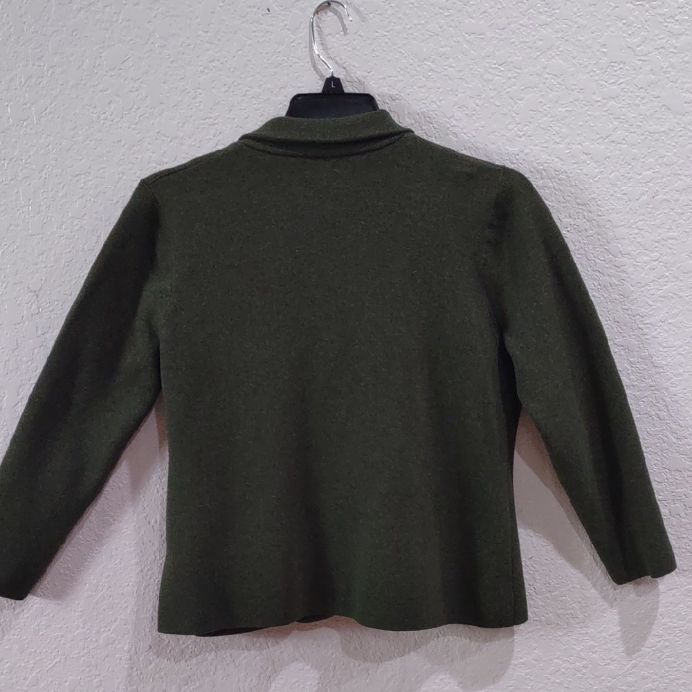 J. Crew Green Blazer Structured Suit Jacket - Picture 6 of 16